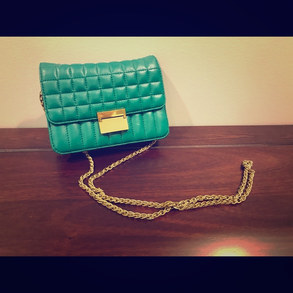 J Crew Leather Quilted Mini Purse